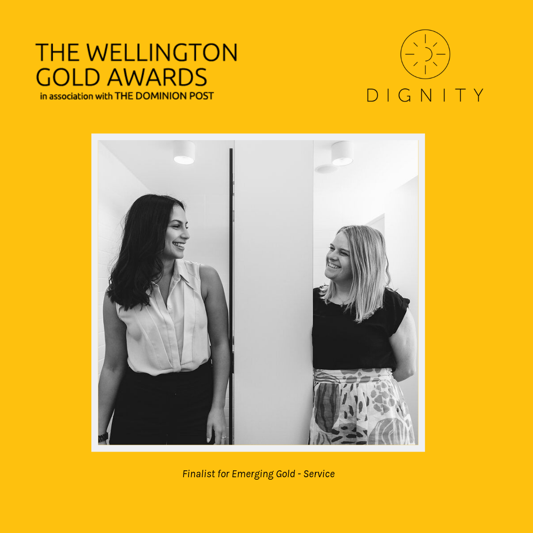 Wellington Gold Award Finalist - Dignity is a Finalist in Emerging Gold (Service) Category